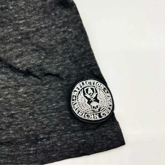 Affliction American Customs Kustom Killer Gray Short Sleeve Tee Skull Design-3XL - Picture 5 of 11